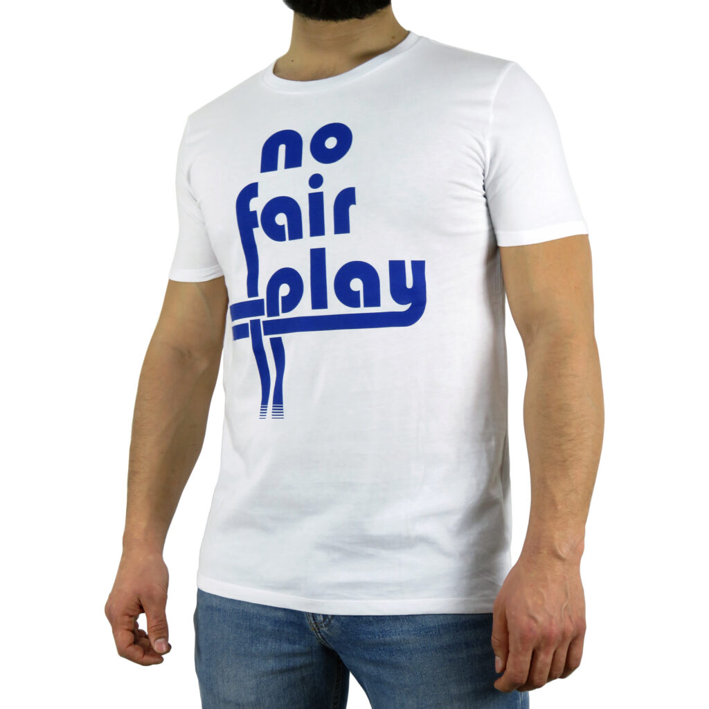 T-Shirt Classic Logo Bianco Blu